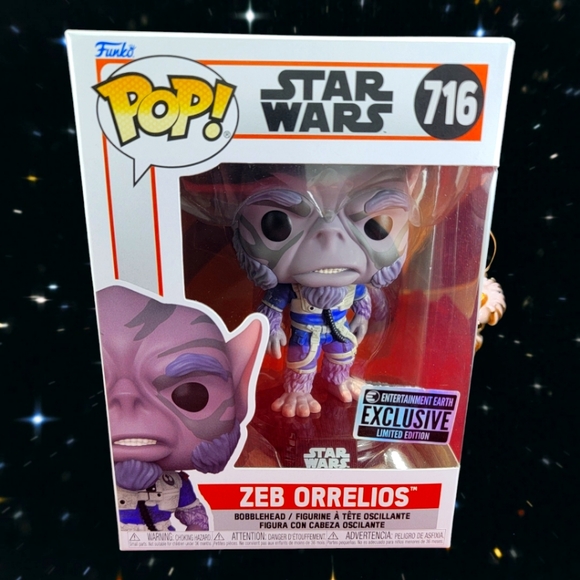 Zeb Orrelios entertainment earth exclusive funko # 716 (nib) With pop protector - Picture 1 of 7